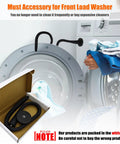Premium Magnetic Washer Door Prop For Front Load Washers Keeps Gasket Dry And Fresh By Holding Door Ajar with flexible hose and magnet base.