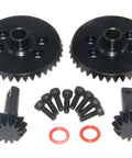 Traxxas E-Revo Diff Spiral Bevel Ring Gear Kit For 1/10 Summit RC Car Steel Front And Rear Differential Upgrade 5379X 13-37T Black