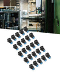 25 Pcs Key Selector Switch Self Locking Silver Metal 2 Positions Machine Tools With Keys And Seal Ring Durable Build Performance Industrial Grade Equipment Big Time Pros Need Zero Headaches Fast Easy Install No Brainer Deal, 16mm