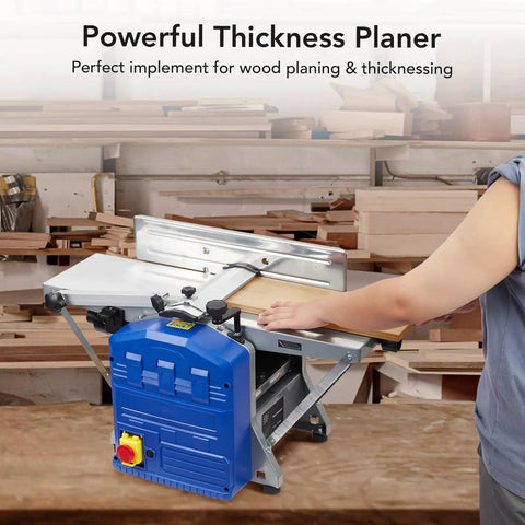 Heavy Duty Benchtop Wood Planer Thickness Machine 1250 Watt Motor 29 Inch Worktable Planes Like A Dream Zero Sweat Operation Tames Tough Boards For Serious Shop Work Any Weekend