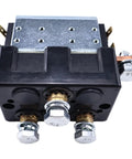 Rock Solid 12V Dc Contactor Switch Dc88 Zjwt100A Model top view showing terminals and bolts for heavy equipment applications.