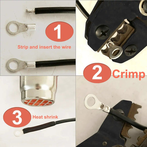 All In One Auto Wiring Kit 410 Pieces Tin Plated Copper Non Insulated Butt Spade Ring Lug Crimp Connectors Assortment step-by-step guide
