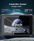 Tough As Nails 8 Inch Rugged Tablet Running Windows 11 Pro With Built In Gps Navigation Heavy Duty Construction, showing 8 inch HD+ screen.
