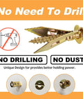 Self Drilling Drywall Anchor Kit With Zinc Plated Steel, 30 And 50 Pack, No Sweat Wall Mount Hardware With Screws, Easy Insertion For Quick, Solid Hangers On Walls For Shelves, Frames, And Lights. self-drilling zinc-plated steel drywall anchors and screw kit, no drilling, no dust