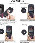 OSPSHPG Multifunctional Wall Scanner showing initialization and detection steps for finding metal and AC wires.