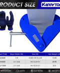 Blue Karryton I-beam lifting clamp, 11000 lb (5 ton) capacity.