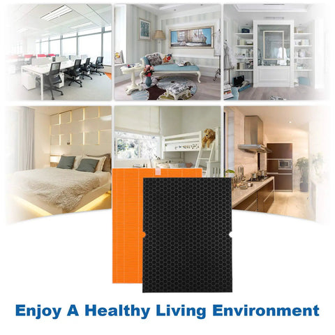 Two Pack Replacement Filter I For Winix C555 Air Purifier with carbon filter, ideal for fresh indoor air in various living spaces