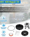 No Fuss All In One Repair Kit For Zurn Wilkins 1 Inch Model 420 And 420XL Pressure Vacuum Breaker PVB With Canopy Internal Parts