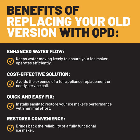 Benefits of replacing your old version with QPD for efficient ice maker performance and cost-effective solutions.