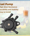 Fuel Pump And Fuel Filter Kit With Fuel Line Replacement For John Deere Lawn Tractors And Honda includes pump filter and line
