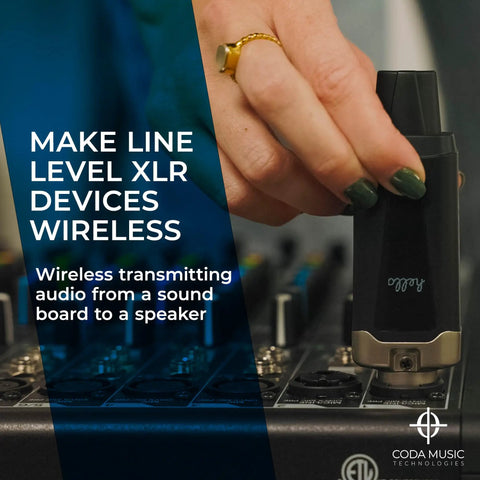 Person using Wireless XLR Transmitter And Receiver Kit For Dynamic And Condenser Microphones UHF Wireless System