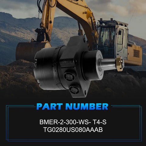 Direct Replacement Hydraulic Wheel Motor For Parker Dynamic Series Beefy Cast Iron High Torque 300cc Excavator Scene