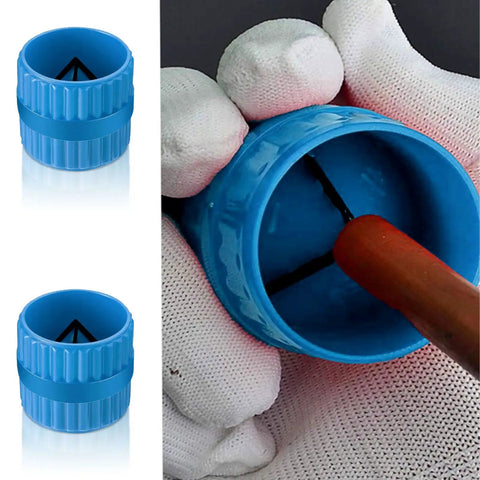 Pipe And Tubing Reamer Deburring Tool For PVC PPR Copper Brass Aluminum Tubes Inner Outer Chamfer Cutter Pro Grade Durable Alloy Steel Body Blue Heavy Duty Build For Tough Jobs