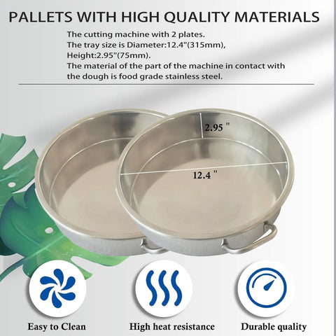 Lock In Perfect Portions Every Time With This Solid 36 Piece Stainless Steel Dough Divider And Reliable Portioner For Zero Drama Tabletop Batch Prep Daily At Home Or Shop. Two stainless steel plates, 12.4 inch diameter.