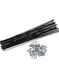 40-Piece 14G Bike Steel Spokes Kit 266mm Length With Nipples Ready For Action Wheel Repair For Most Bikes Heavy-Duty Spokes And Nipples Set