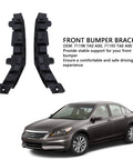 Front Bumper Bracket Heavy Duty Mounting Bracket For 2008-2012 Sedan shown with car and OEM numbers 71198 71193