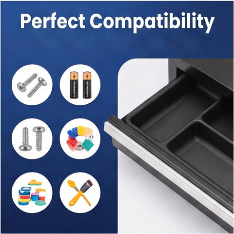 Six Piece Tool Box Organizer Tray Divider Set Fits Mini Two Drawer Tool Box Old And New Slide Versions Real Handy Drawer Organizer