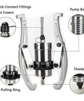 Heavy Duty Hydraulic Gear Puller Kit With 2 Or 3 Jaw Gear Separator Tool Hand Pump Long Oil Pipe focus on components