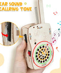 Close-up of Rad Do It Yourself Science Kit Walkie Talkies For Kids Aged 8 To 12 showing electronics and sound features
