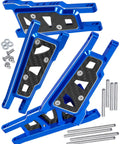 Alloy Front And Rear Suspension Arm Upgrade Kit For 1/10 Slash 4x4 VXL, Stampede 4x4 VXL, Rustler 4x4 VXL, And Hoss 4x4 VXL Navy Blue