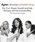 Women using Airwrap Multi-Styler All-In-One Long Straight to Wavy Hair No Heat Damage 6-In-1 Versatility With Coanda Airflow