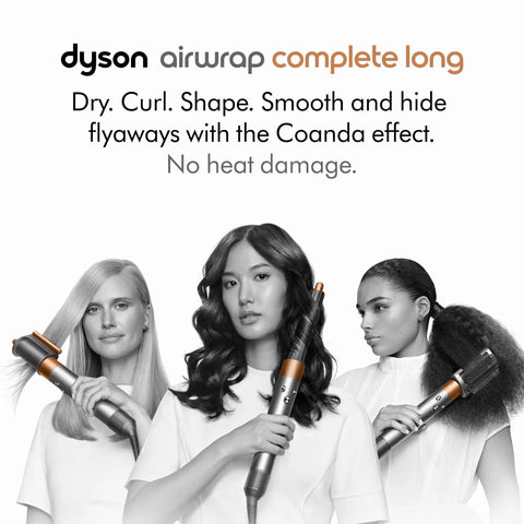 Women using Airwrap Multi-Styler All-In-One Long Straight to Wavy Hair No Heat Damage 6-In-1 Versatility With Coanda Airflow