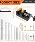 Handy Compact Micro Drill Press Vise Kit With Pin Vise Hand Drill And Dual Clamp Micro 0.1-1mm Bits And 0.5-3mm Twist Bits Portable Bench Vise dimensions