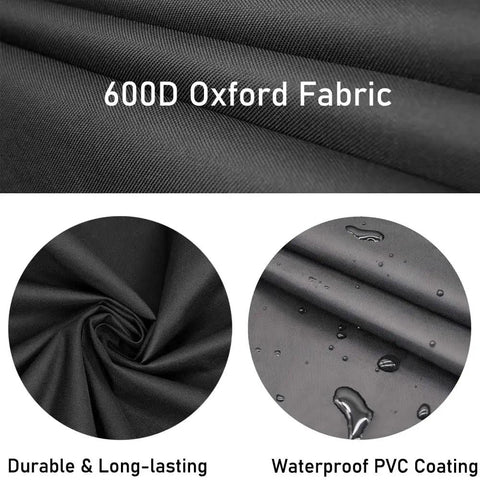 Close-up of 600D Oxford fabric used in Heavy Duty 600D Pizza Oven Cover For Ooni Koda 16 Gas Oven, showing durability and waterproof features.