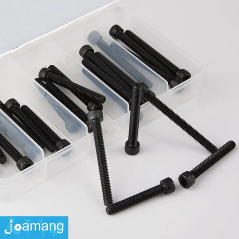 Hex Socket Head Cap Screws Set M6 Bolts 25 Pcs, 12.9 Grade Alloy Steel With Black Oxide Finish, in open box