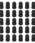30 Pcs PG7 Cable Glands Adjustable 3-6.5mm PA6 Nylon IP68 Waterproof Connectors Black