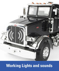 Peterbilt Model 367 Semi Truck Toy With Grain Trailer One Sixteen Scale Die Cast And Plastic Durable Construction Vehicle