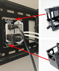 Combo Electrical And Low Voltage Old Work Box 2-Gang Cut-In Retrofit For Power And Data installation and components