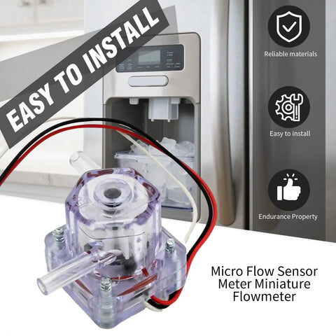 0420A Micro Flow Sensor Replacement For Sears Kenmore Elite Refrigerator Ice Maker compact transparent flow meter with tubing