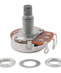 500K Linear Taper Guitar Potentiometers With Long 18mm Shafts Split Knurled 6mm Knob Compatible Drop In For Stratocaster