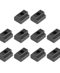 Set of 10 M6 Thread T Slot Nuts Alloy Steel Black Oxide Finish Grade 8.8 For Quick Clamp Fixtures and Furniture 7.7mm Slot Width