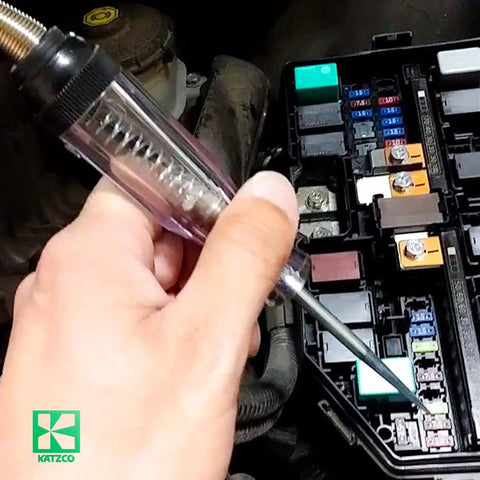 All In One Continuity And Current Tester For 6 To 12 V DC And 24 V AC Heavy Duty Electrical Tester with sharp probe in fuse box