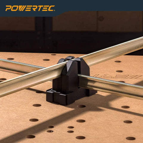 4 Pack Parallel Clamp Blocks For Cabinet Doors And Frames Pro Grade Woodworking Clamping Aids That Fit Most Standard Parallel Clamps Also Wall Mountable Storage For Quick Access And Organization, black polyamide clamp block on workbench