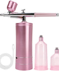 Deep Hydration Oxygen Facial Machine Handheld High Pressure Mist Sprayer, pink with USB-C cable and two spray cups