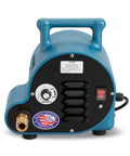 Front view of Portable OSHA Compliant Fresh Air Supply with EF Couplers, lightweight breathing air blower for industrial use