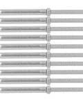 10 Pcs Stainless Steel Thread Swage Lag Screws Kit For Cable Handrail Hardware No Jam Design With High Strength M6 3mm Threads