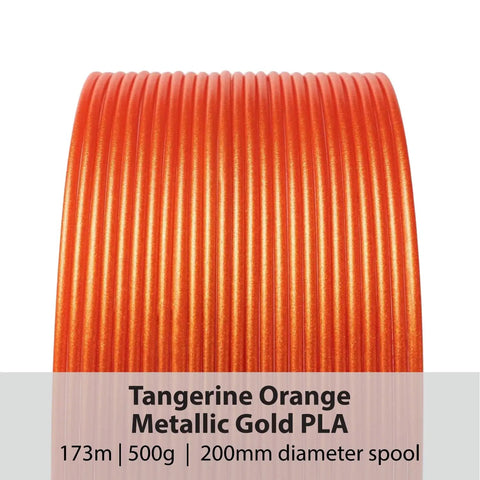Premium 3D Printer PLA Filament 1.75 Mm Tangerine Orange Metallic Gold Shifter That Prints Like A Dream Delivers A Next Level Smooth Roll And Gives Your Creations A Killer Real Metal Finish Every Time 500 Gram Spool