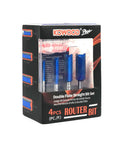 Box of Plus Double Flute Straight Router Bit Set With 1/4 Inch Shank Includes 1/4, 5/16, 3/8, 1/2 Diameter Bits Updated C3 Carbide