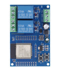 Dual Channel 5V Relay Module For ESP32 Maker Friendly, 4MB Flash Large Capacity Programmable Relay Board For Secondary Development And Learning, DC5-60V Control With I/O And UART Ports front view