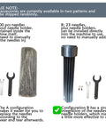Electric Needle Gun Scaler for Rust Removal accessories with 100 needle pack and 23 needle holder kit