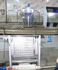 Heavy Duty Commercial Ice Maker Kicks Out 1980 Lbs Of Rock Solid Square Cubes Daily In A massive 1100 Lb Hopper for efficient ice production.