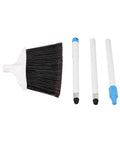 Heavy Duty Outdoor Broom With Rock Hard Bristles And Snap Together Handle for Driveways, Patios, and Sidewalks.