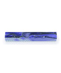 Top Shelf Grape Fury Pen Turning Blank 3/4 X 3/4 X 5 Inches Fire Figured Hardwood, blue and silver detail, ready for lathe.