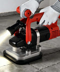 Beefy 3600W Four Head Concrete Grinder With LED Light And Full Copper Motor Electric Floor Polisher in use on concrete