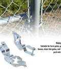 Heavy Duty T Post Gate Hinge Kit 1-3/8 Inch Galvanized Iron Fence Hinge for Chain Link Gates in farm setting