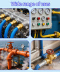 Varied applications of Two Pack Three Eighths JIC Male Flare To Three Eighths NPT Hydraulic Hose Adapters In Carbon Steel